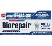 Biorepaid, Dentifricio Advanced Notte Azione Intensiva, Anti-Erosione Smalto, Con MicroRepair, Zinco PCA, Xilitolo, Senza Fluoro, 3x75ml