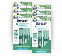 Biorepair, 5 Scovolini Interdentali Antibatterici, Delicati con Denti e Gengive, con Microrepair per una Pulizia Dentale Profonda, Formato Regular, Passaggio Interdentale 0,82mm, Pacco da 6 pezzi