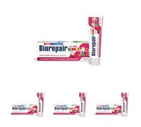 Biorepair Bimbi, Dentifricio Protezione Carie, Bambini 0-6 Anni, Con Estratto di Fragola, Con MicroRepair, Clinicamente Testato, Senza Fluoro e Coloranti, 50ml (Confezione da 4)