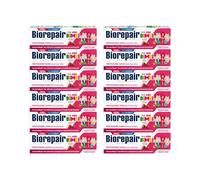 Biorepair Bimbi, Dentifricio Protezione Carie, Bambini 0-6 Anni, Con Estratto di Fragola, Con MicroRepair, Clinicamente Testato, Senza Fluoro e Coloranti, 12x50ml