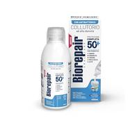 Biorepair, Collutorio Alta Densità Protezione Completa 50+, Per Adulti Over 50, Con Antibatterico e Probiotici, Contrasta Cause di Sanguinamento, Alitosi e Infiammazioni, 450ml