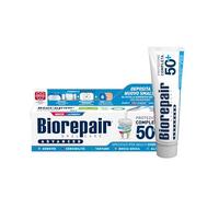 Biorepair, Dentifricio Advanced Protezione Completa 50+, Per Adulti Over 50, Con MicroRepair, Probiotici e Estratti Antiossidanti, Senza Fluoro, 12x75ml