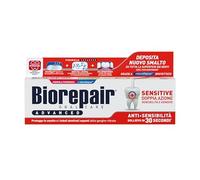 Biorepair, Dentifricio Advanced Sensitive, Doppia Azione Anti-Sensibilità, Protegge le Gengive, con MicroRepair e CPC Antibatterico, Contrasta la Recessione Gengivale, 75 ml