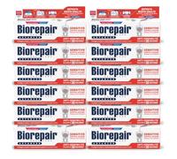 Biorepair, Dentifricio Advanced Sensitive, Doppia Azione Sensibilità e Gengive, Protegge le Gengive, Dona Sollievo in 30 Secondi, Con MicroRepair e CPC Antibatterico, Senza Fluoro e Parabeni, 12x75ml