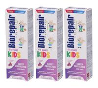 Biorepair Dentifricio Kids Uva 0/6 Anni 3x50 ml
