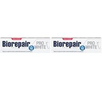 Biorepair, Dentifricio Pro White, Per Denti Più Bianchi e Lucenti, Con Microrepair, Tecnologia Sbiancante PVP, Senza Fluoro e Parabeni, 60ml (Confezione da 2)