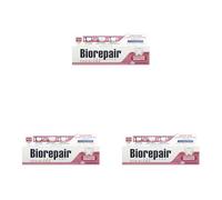 Biorepair, Dentifricio Protezione Gengive Peribioma, Combatte e Previene Problemi Gengivali, con Probiotici, Acido Ialuronico Idratante, Senza Fluoro, 60 ml (Confezione da 3)