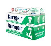 Biorepair, Dentifricio Total Protective Repair, Protezione da Carie, Tartaro e Placca, Difesa Smalto, Con MicroRepair, Azione Antibatterica, Senza Fluoro e Parabeni, 4x60ml