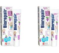 Biorepair Kids 0-6 Dentifricio Gusto Uva 50Ml Pack 2 Denti Da Latte Bambini 2Pz.