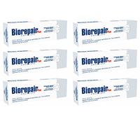 Biorepair Pro White Whitening Toothpaste with microRepair 2.5 fl.oz 75ml,Pack of 6