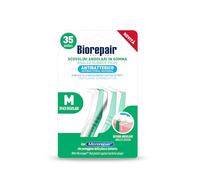 Biorepair, Scovolini Interdentali Angolari in Gomma Regular, Design Angolare, Spazi Regolari, Protezione Antibatterica Sempre Attiva, Con Microrepair, SCP, 1 Confezione da 35 Pezzi