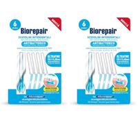Biorepair, Scovolini Interdentali Ultrafine, Spazio Interdentale 0,60mm, Protezione Antibatterica Sempre Attiva, Facile da Usare, Con Microrepair, SCP, 1 Confezione da 12 Pezzi