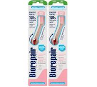 Biorepair, Spazzolino Gengive con Setole Super Soft, Antibatterico con Piliscilingua, Inibisce la Crescita Batterica Fino al 90% (Confezione da 2)