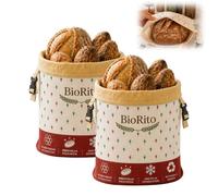 Biorito Sacchetti Pane Cera D'api 43×33 Cm, Bio Rito Sacchetto Cerato per Il Pane, Sacchetti Cera D'api per Alimenti, Borsa in Cotone per Conservare Pane Fatto in Casa