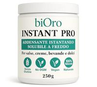 biOro INSTANT PRO 250 g - Addensante Istantaneo Solubile a Freddo - Miscela Professionale per Salse, Creme, Gelati, Frullati e Bevande - Vegan, Senza Glutine, No OGM