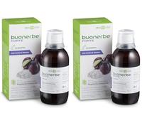 BIOS LINE Buonerbe Forte Sciroppo 180 ml, Integratore per Intestino, Gusto Fruttato (Confezione da 2)