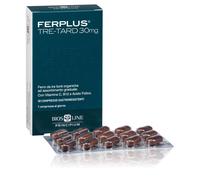 Bios Line Ferplus Tre-Tard - Integratore per la carenza di ferro, 30 compresse