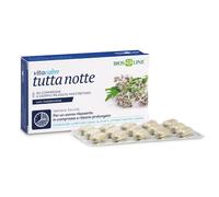 Bios Line VitaCalm Tutta Notte - Integratore alimentare per il riposo notturno, 30 compresse
