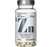 BioSalma Zinco 25mg 100 Compresse Zinco Citrato + Vitamina C + BioPerine Pepe...