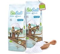 BioSalt Nortem Pearls Sale Marino Vergine Biologico 2x650 g Grana Extra Grossa. Sale da Cucina 100% Naturale. Ricco di Minerali. Per una Cucina Sana. Non Raffinato, Senza Conservanti.