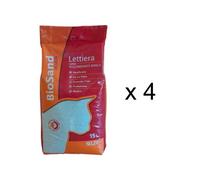 Biosand Lettiera per Gatti Super Agglomerante 4X 15L