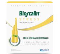 Bioscalin Stress Fiale Anticaduta Monodose per Capelli più Vitali, Utilizzo 15 Giorni per Capelli Donna e Uomo, Texture Leggera per Tutti i Tipi di Capelli, Senza Parabeni