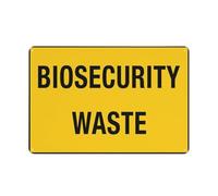 Biosecurity Waste Sign Safe Sign, segni esterni, 30,5 x 20,3 cm, cartello per casa, affari, vialetto di allarme
