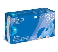 BIOSOFT. 1000 GUANTI - GUANTI NITRILE BLU M PZ.100 IN 10 CONFEZIONI 8057014186