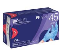BIOSOFT. 1000 GUANTI - GUANTI NITRILE BLU S PZ.100 IN 10 CONFEZIONI 8057014186