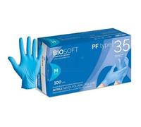 BIOSOFT GUANTI IN NITRILE BLU MISURA M CONF.100PZ