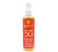 BioSolis Sense Olio secco - SPF 50 - Olio solare - Face & Body, 150 ml