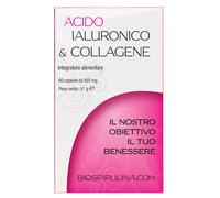 BIOSPIRULINA ACIDO IALURONICO E COLLAGENE 60 CPR