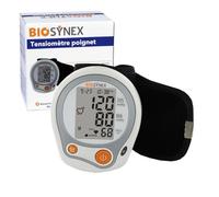 BIOSYNEX - Misuratore di Pressione da Polso Elettronico - Misura la Pressione Arteriosa e la Frequenza Cardiaca - Rilevamento delle aritmie - Ipertensione - Clinicamente Validato