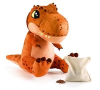 BIOSYNEX - Peluche Scaldacuore Riscaldabile con Sfere di Argilla - Jurassic World Explorers - Peluche Benessere Lavabile in Lavatrice - Calore Piacevole e Confortevole - Fin Dalla Nascita (T-Rex)