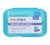 Biosynex Protezione Uditiva Mousse 2 Paia 2 pz Tappi per le orecchie