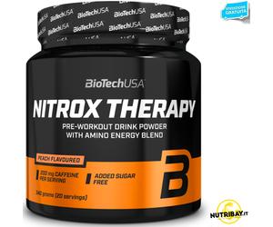 Biotech Nitrox Therapy 340 gr Pre Workout con Arginina Beta Alanina Citrullina