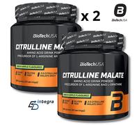 BIOTECH USA - Citrulline Malate 300g x 2= 600g Integratore di Citrullina Malato
