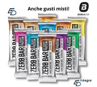 BIOTECH Zero Bar 10 Barrette Proteiche da 50 gr Senza Carboidrati con Proteine