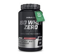 BioTechUSA Iso Whey Zero Black | a base di isolato di siero | con creatina | 90% di contenuto proteico | con principi attivi | Senza lattosio, Senza zucchero, Senza glutine | 908 g, Fragola