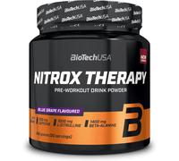 BioTechUSA Nitrox Therapy Pre-Workout Uva Blu 16 Attivi Senza Glutine e Lattosio