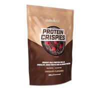 BioTechUSA Protein Crispies | Colazione ad alto contenuto proteico | Scaglie di cioccolato | Frutta secca e mandorle in pezzi | Senza glutei, 450 g, Cioccolato