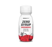 BioTechUSA Zero Syrup, Sciroppo esente da zucchero e grassi con dolcificanti, 320 ml, Fragola