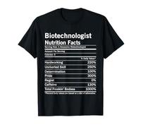Biotecnologo Fatti nutrizionali Funny Biotechnology Maglietta