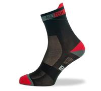 BIOTEX Calza Micro Rete Unisex per Ciclismo e Running, Calzino Estivo Traspirante ed Ultra-leggero Intimo Tecnico Sportivo, Nero, L (43-45)
