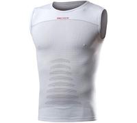 BIOTEX Canotta +Carbon Traspirante e Antibatterica da Uomo per Ciclismo e Running, Intimo Tecnico Sportivo Ideale per L'Estate e per l'inverno, Bianco, Taglia I (XS/S)