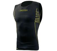 BIOTEX Canotta Ultralight Seamless Traspirante da Uomo per Ciclismo e Running, Intimo Tecnico Sportivo Senza Cuciture, Nero, Taglia I (XS/S)