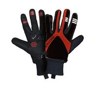 BIOTEX Guanti Artico Termico per l'Inverno, con Tecnologia Touchscreen, Intimo Tecnico Sportivo, ideale per Ciclismo e MTB, Nero/Rosso, XXL