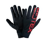 BIOTEX Guanti Thermal Touch per l'Inverno, con Tecnologia Touchscreen, Intimo Tecnico Sportivo, ideale per Ciclismo, MTB, Running e Walking, Nero/Rosso, XL
