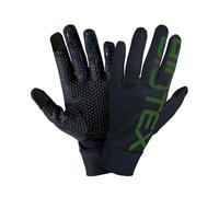 BIOTEX Guanti Thermal Touch per l'Inverno, con Tecnologia Touchscreen, Intimo Tecnico Sportivo, ideale per Ciclismo, MTB, Running e Walking, Nero/Verde, L
