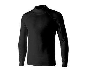 BIOTEX Lupetto Thermo+ per Ciclismo e Running, Intimo Tecnico Sportivo, Maglia a Collo Alto con Doppio Strato Termico, Nero, M